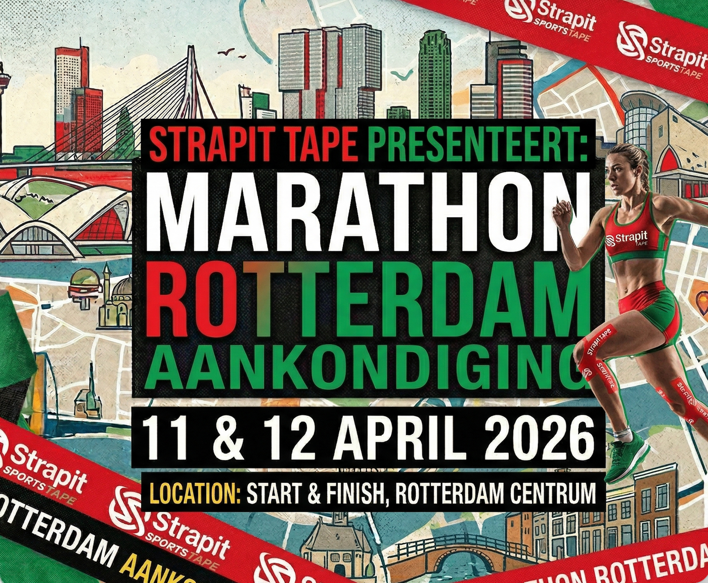 strapittape marathon rotterdam 2026