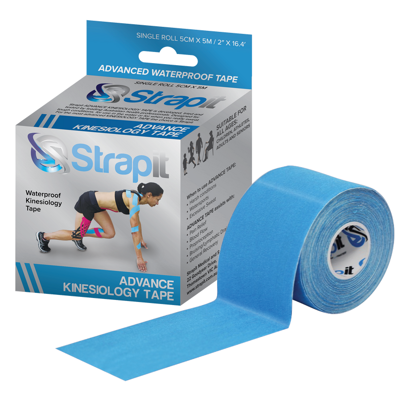 Advanced Kinesiologie Tape - BLAUW / 5CMX5M / 1 - KINESIOTAPE